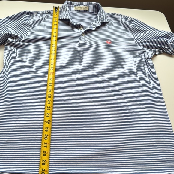 Holderness & Bourne Blue Striped Polo Shirt - Picture 8 of 9